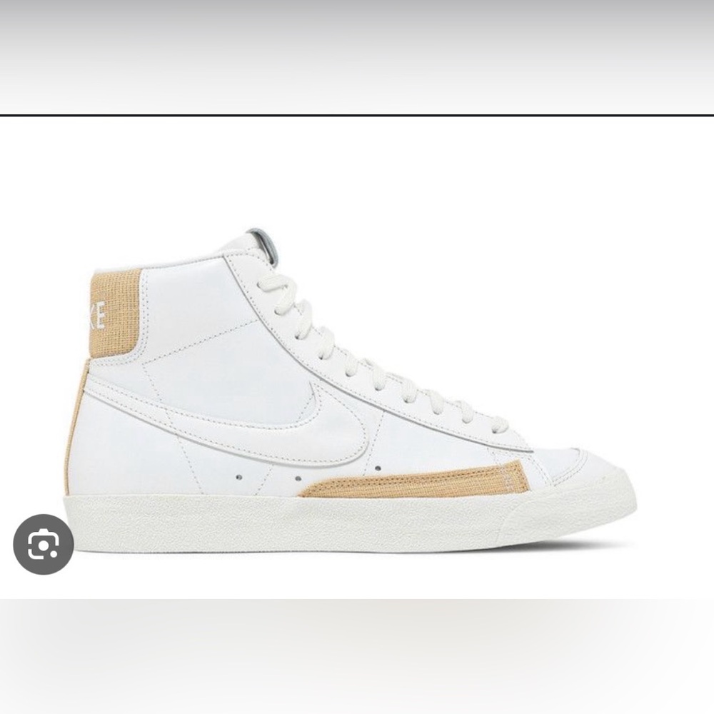 Nike Blazer Mid ‘77 Vintage Summit White Burlap Leather High Top Sneakers 40.5